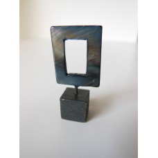 Gray Small Open Square Sculpture
