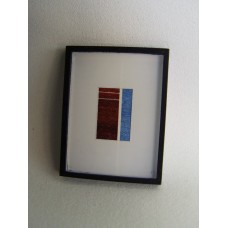 Picture Frame with Digital Art - Abstract Brown / Blue