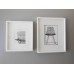 White Framed Modern Chair Print