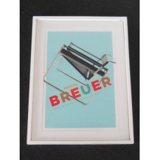 Marcel Breuer Chair Print White Frame