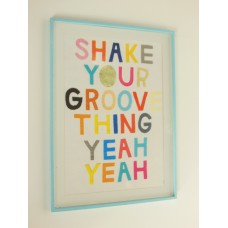 Shake Your Groove Print Blue Frame
