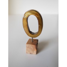 Brown Small Oblong Ring