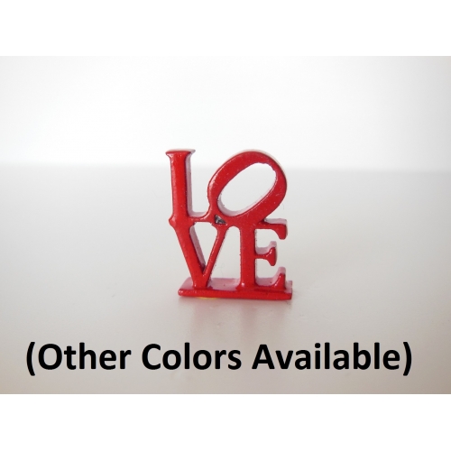 Small Love Word Block On Base Small Love Word Block On Base