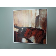 Abstract Print with White Frame