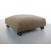 Ottoman in Brown Distressed Leather