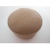 Large Round Ottoman in Tan Hide