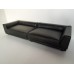 Uno Sofa in Black Leather - Left Arm