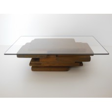 STAX Coffee Table in Rust