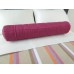 Pink Grid Long Bolster Pillow