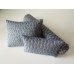 Shimmer Blue Long Bolster Pillow