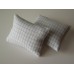 Light Blue Check Medium Rectangle Pillow