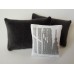 Charcoal Velvet Medium Rectangle Pillow