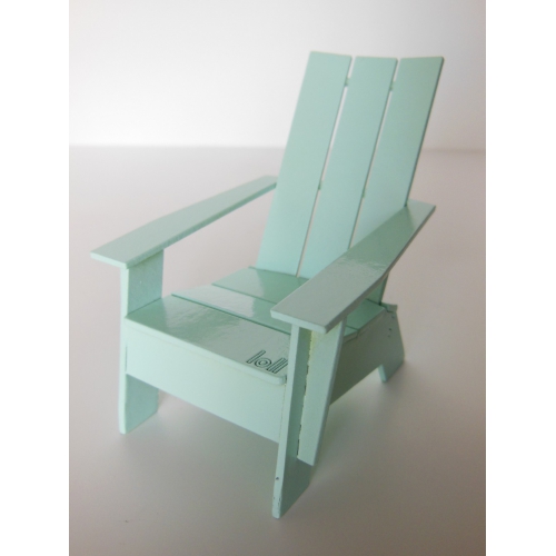 Modern Dollhouse Furniture M112 Pods Loll 3 Slat Adirondack In Loll 3 Slat Adirondack In Light Blue