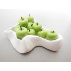 Green Apples in White Bowl