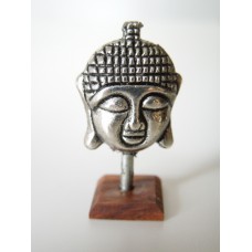 Small Buddha Head on Cherrywood Base