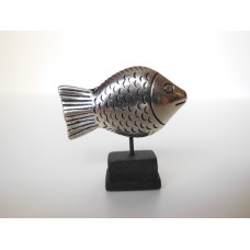 Medium Fish Sculpture on Black Base