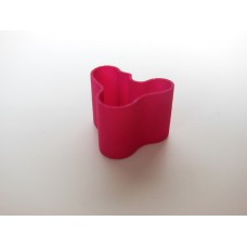 Short Wave Vase in Fuschia