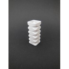 White Square Tall Vase