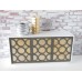 Gold Square Tall Vase