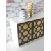 Gold Square Tall Vase