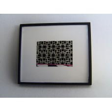 Picture Frame with Digital Art - Abstract Black/White