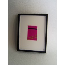 Picture Frame with Digital Art - Abstract Pink