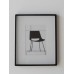 Pair of Black Framed Modern Chair Prints