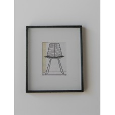 Black Framed Modern Chair Print