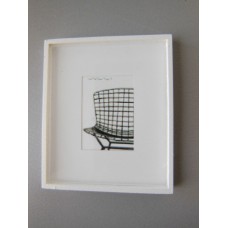 White Framed Modern Chair Print