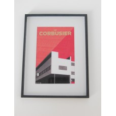 Le Corbusier Building Print Black Frame