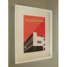 Le Corbusier Building Print White Frame