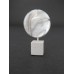 Round White Stone Circle on White Base