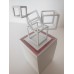 Lighted Cube Base with Sculpture