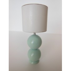 Chloe Blue Table Lamp with White Shade