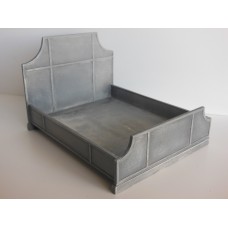 Cortina Bed in Aged Silver