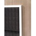 White Platform Bed with Black Square Quilted Insert