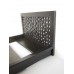 Platform Bed with Moroccan Headboard in Espresso