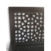 Platform Bed with Moroccan Headboard in Espresso