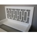 Platform Bed with Sona Headboard in White