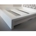 Platform Bed with Sona Headboard in White