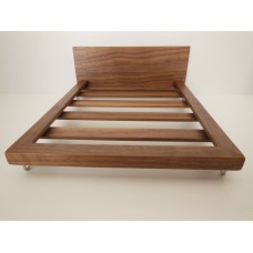 Walnut V Leg Bed