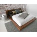 Walnut V Leg Bed