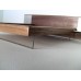 Walnut Platform Bed with Walnut Headboard and Aluminum Nightstands