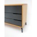 Beech Dresser in Cypress with Black Drawers