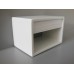 Emerson Nightstand in White with White Drawer