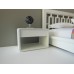 Emerson Nightstand in White with White Drawer