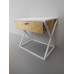 Humphrey Nightstand in White/Gold