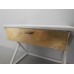 Humphrey Nightstand in White/Gold