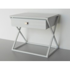 Humphrey Nightstand in White/White