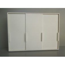 Canta Wardrobe Unit with 3 Sliding Doors in White